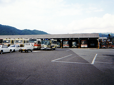 防長バス堀営業所(旧・防石鉄道バス営業所)
